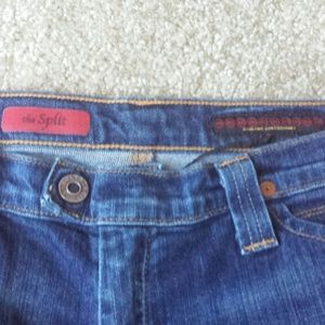 AG Adriano Goldschmied The Split cropped jeans 28